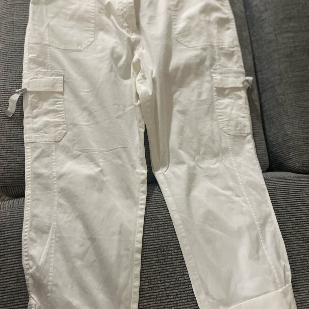 Brand new white mide rise pant est c 1946 - Picture 2 of 4